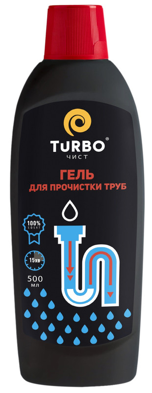 Засіб для прочищення труб TURBOЧИСТ Кріт, 0,5 л